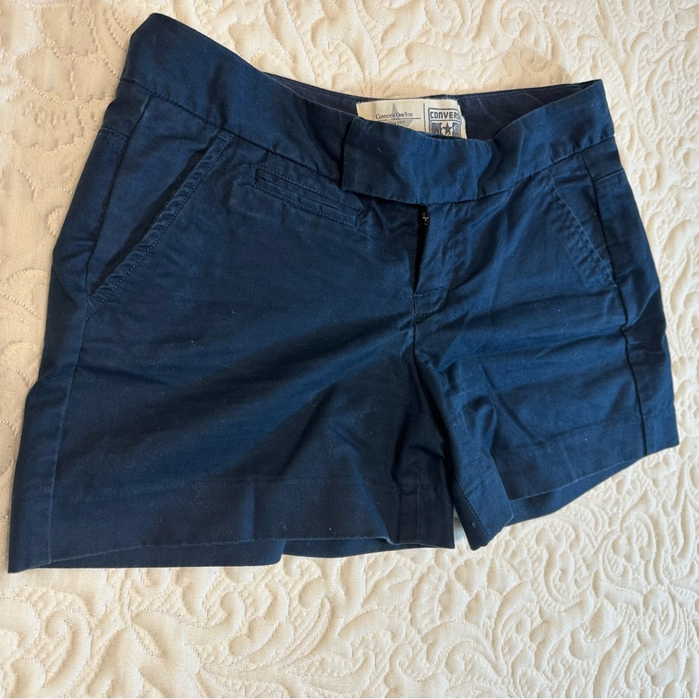 CONVERSE ONE STAR Navy Blue shorts Size 4